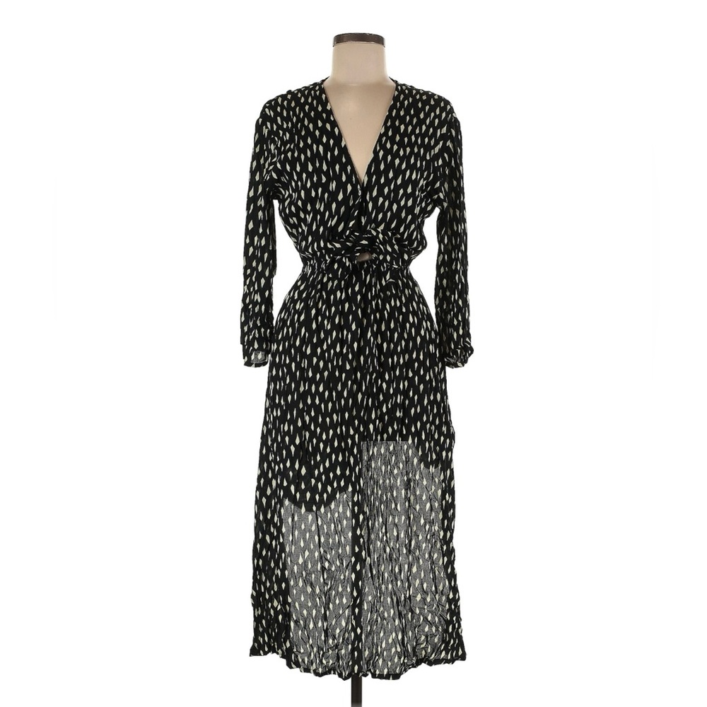 Khush Black and White keyhole Dress - size medium
